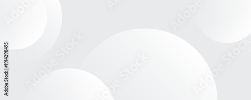 white background with abstract curve shape and swirl line decoration