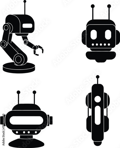 Sophisticated robotic arms in a modern factory, representing industrial automation and technology.