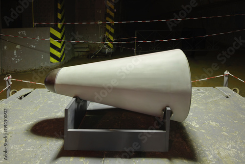 Photography submarine-launched ballistic missile's megaton-class thermonuclear warhead