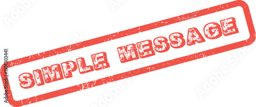 Direct Communication Simple Message Stamp Mark Symbolizing Clear and Concise Information Exchange