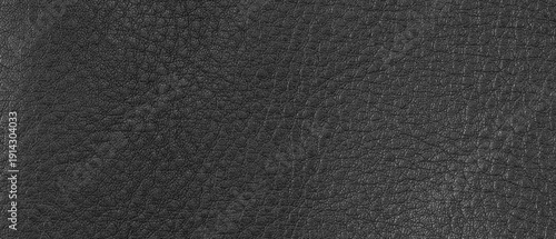 Texture background of black genuine leather. Background for banner template page design or wallpaper