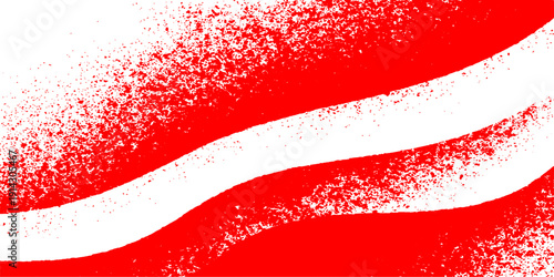 Red lip gloss and lipstick pattern background with winter snowflakes and hearts for a festive Christmas holiday celebration greeting card design