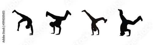 Sequence of a horse galloping in five progressive stages Vector, illustration