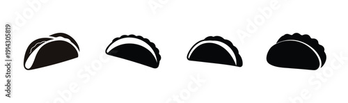 Sequence of four crescent moon phases in a night sky illustration Vector, illustration