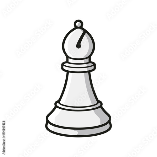 chess bishop 3D icon vector on a white background
Vector color 3D icon on a white background