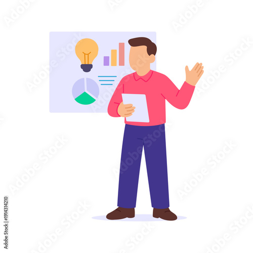 Debating, exchanging professional viewpoints during meeting, Flat vector character illustration