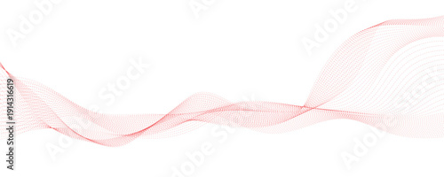 Abstract red wavy line background illustration