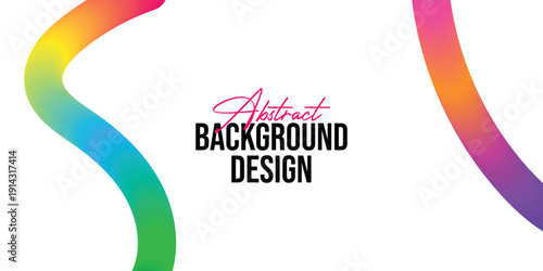 Vibrant abstract background design with rainbow colors