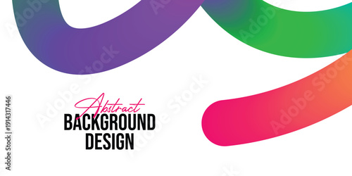 Abstract background design with colorful gradient shapes