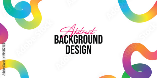 Vibrant abstract background design with rainbow colors