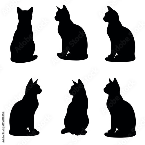 black cat silhouettes