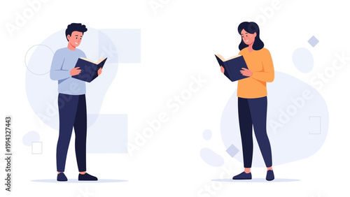 Diverse People Reading Books, Education, Knowledge, Learning, Study