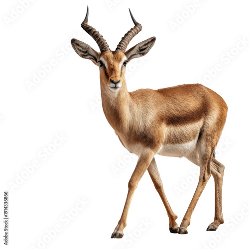Elegant Antelope Standing Gracefully in Natural Habitat Environment