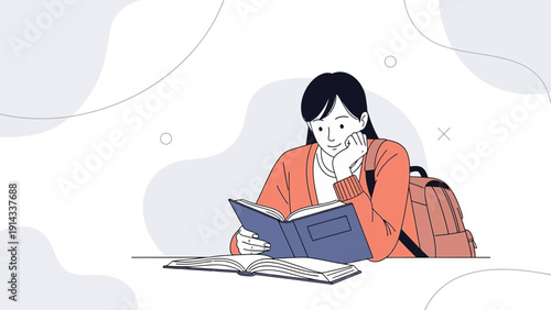 Student reading a book, learning, education, knowledge, school, university, studying, knowledge acquisition