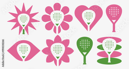 PADEL PICKLE BALL RACKET SPORT CLUB LOGO SET