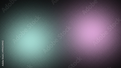 Foto Abstract background texture featuring a grainy overlay with dual spotlight effec