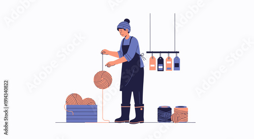 Artisan Crafting Natural Soap Balls with Essential Oils in Workshop