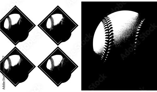 Baseball Diamond Shape Graphic Collection – isolated on transparent background