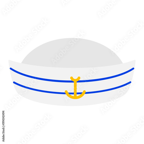 Happy Carnival banner. Costume hat. Holiday celebration. Vector illustration, flat design