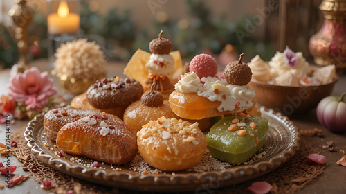 Celebrating eid saeed with traditional sweets and delights