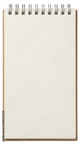 Blank spiral notepad