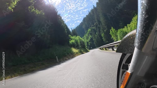 motorcycle on the road