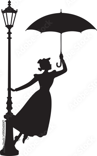 Charming silhouette of two children reaching for the crescent moon and sparkling stars in the sky