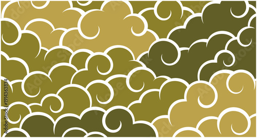 和風の雲の模様