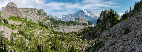 Wallpaper Mural Famous mountains Eiger, Moench and Jungfrau seen from the Schynige Plate Torontodigital.ca