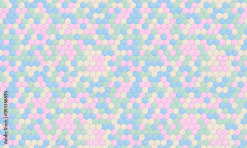 Abstract pastel hexagon pattern.  Perfect for backgrounds, website design, or textile prints.  Soft, calming colors create a gentle, dreamy aesthetic.
