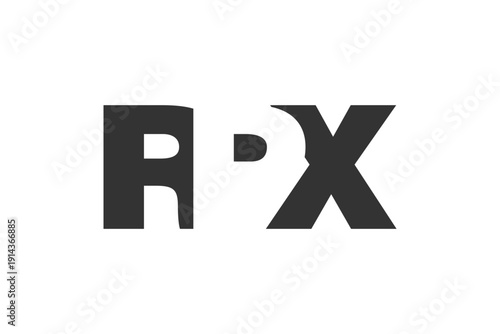 RPX logo design. Initial letter R P X bold font style for tech startups, consulting, corporate branding. Creative company name, headlines typography identity, trendy logotype.