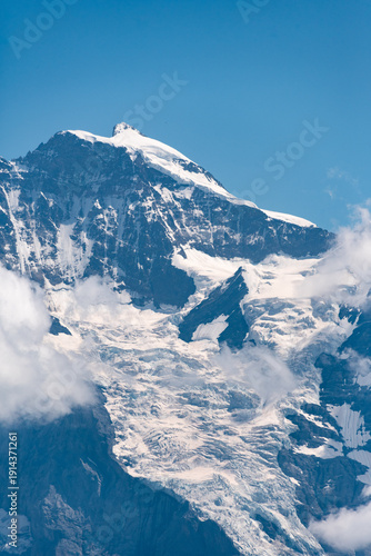 Wallpaper Mural Iconic Mount Jungfrau in the Bernese Alps with the Aletsch glacier Torontodigital.ca