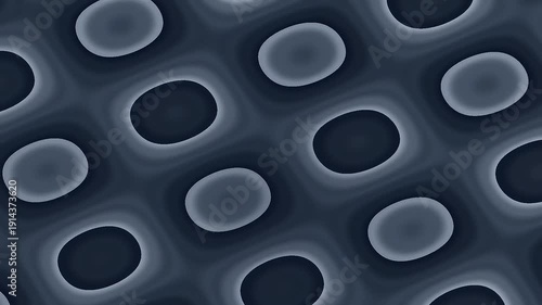 Abstract Wave Patterns Forming on Dark Geometric Surface in Subtle Light