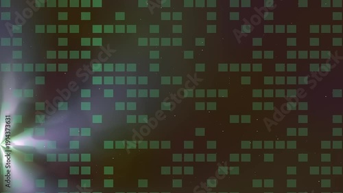 Central Burst Abstract Light Scene with Grid Particles