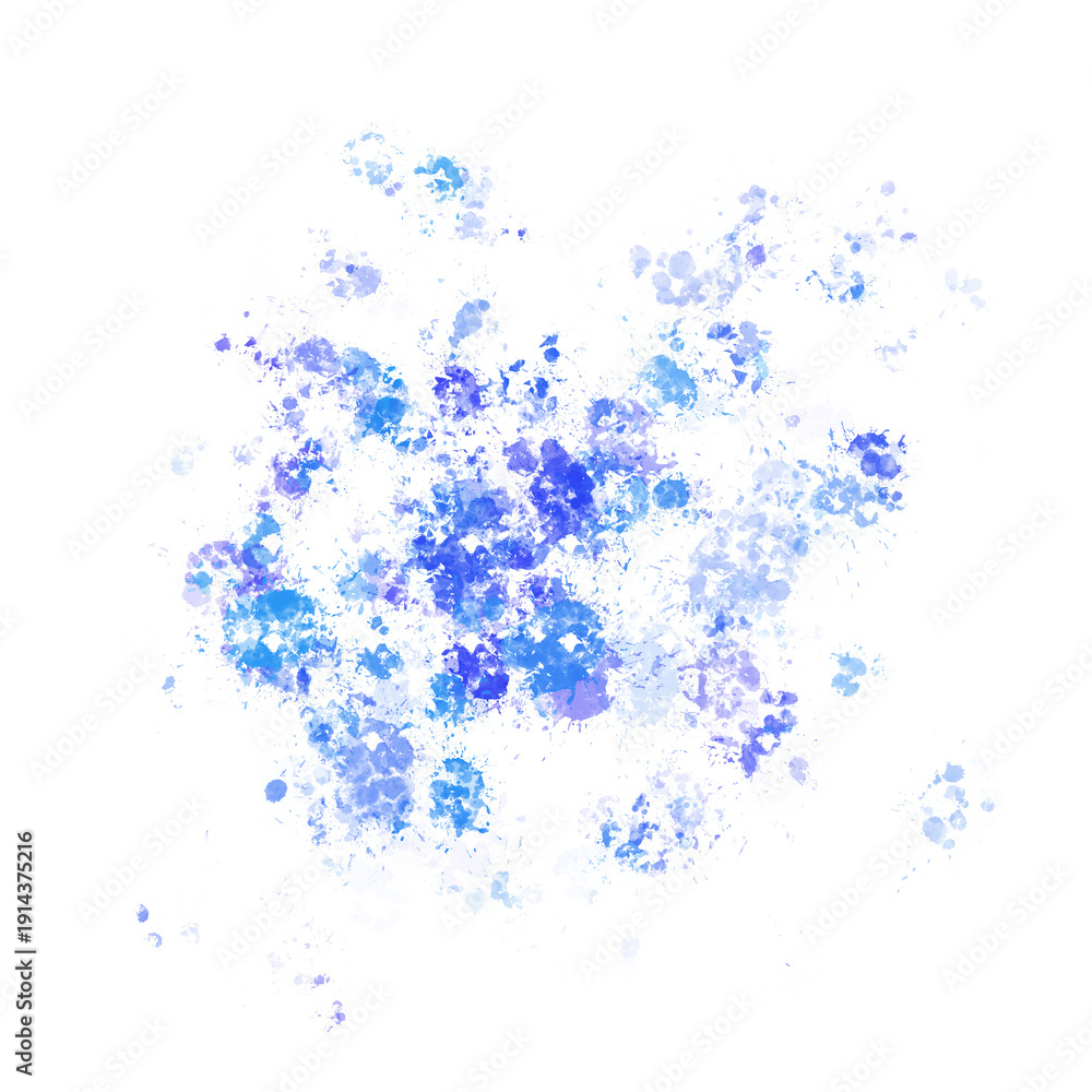 Fototapeta premium blue paint splash splatter artistic element
