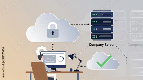 Business Secure Cloud Server Connection with Verified Data