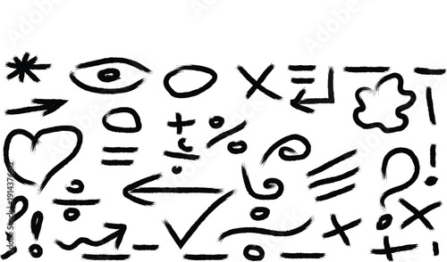 hand drawn question marks