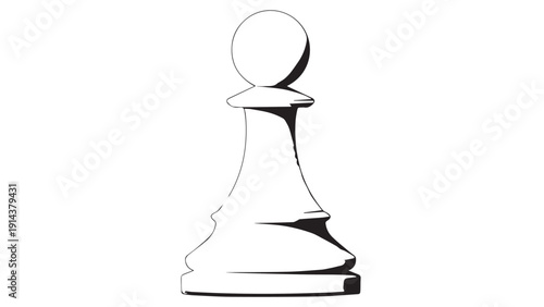 Elegant minimalist silhouette of a chess king piece against a plain background.
