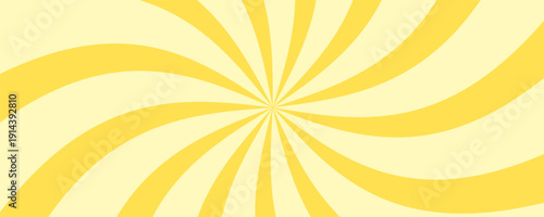 Lemon corbet ice-cream. Sun rays. Sunburst. Fresh Summer background