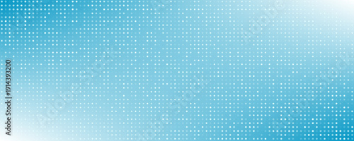 Light blue background and randomly placed flakes. Vector seamless pattern of white dots of different sizes.