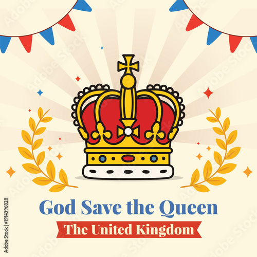 Coronation illustration design