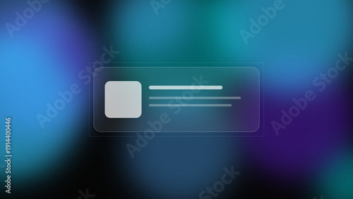 Modern Login Interface Button on Blue Gradient Background – Web and Mobile UI Concept