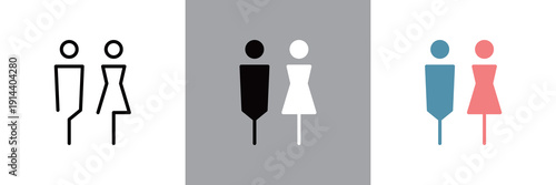 トイレ案内表示アイコン