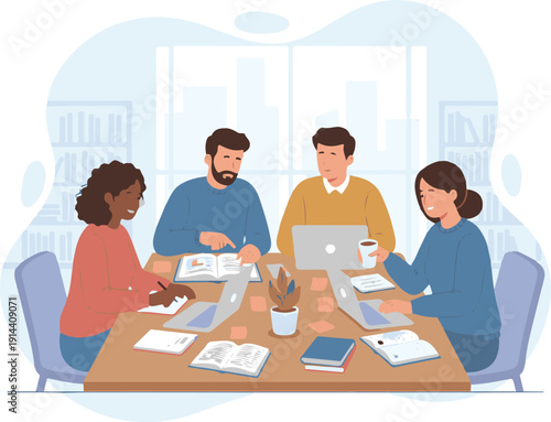 Professional Male Construction Worker Flat Vector Character