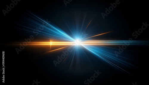 Abstract Light Rays Transparent Light Effect Modern Glare Design Element Lens Flare Effect