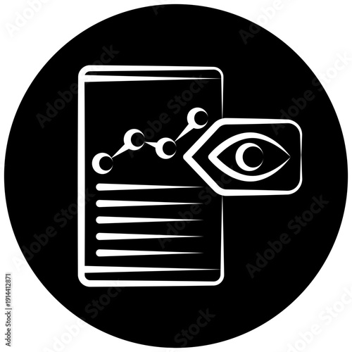 Ad Impression Icon Button, Mini Illustration For Modern Concept, Ui, Ux Web And App Development. Related To Seo And Online Marketing.