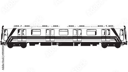 Side view of a diesel powered passenger locomotive gliding along rail tracks on a railway line.
