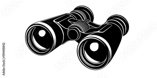 vector binocular icon vector illustration
