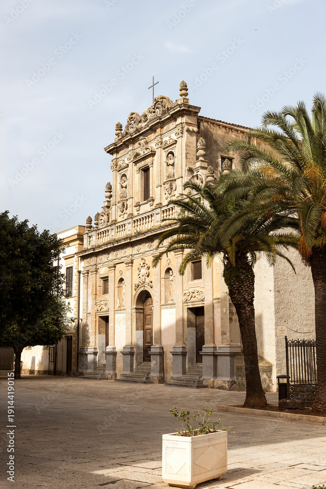 Obraz premium SIghts of Religious Architecture in Castelvetrano, Province of Trapani, Sicily, Italy.