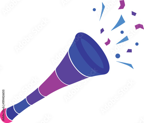 Colorful party horn vuvuzela bugle